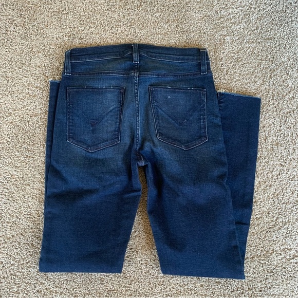 Hudson Nico Dark Wash Super Skinny Jeans Size 27 Raw Hem - Picture 6 of 6